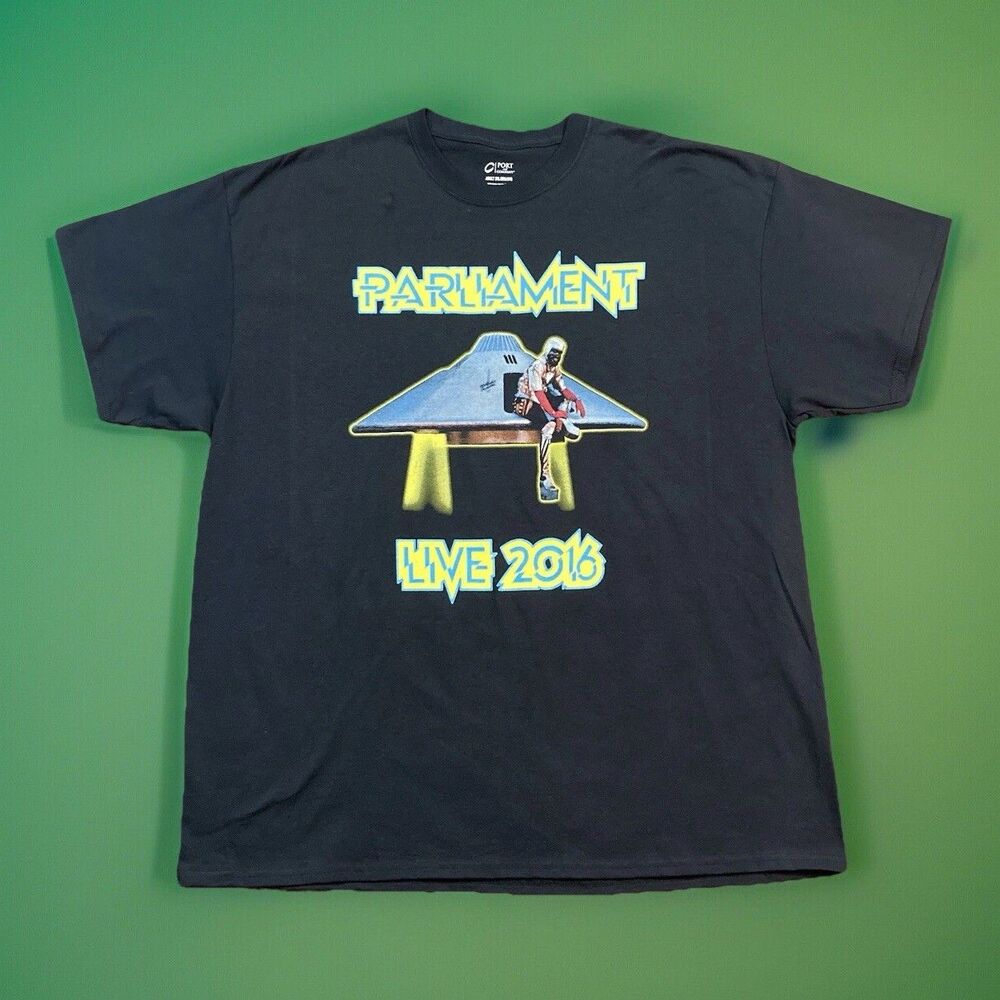 George Clinton Parliament Funkadelic Black Tour Concert 2016 T-shirt Men's 2XL